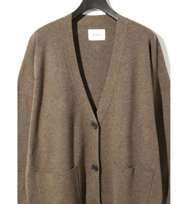 MIDIUMISOLID「MIDIUMISOLID for Ladies ボリュームレベルVネックカーディガン（RELAX)」|カーディガン|