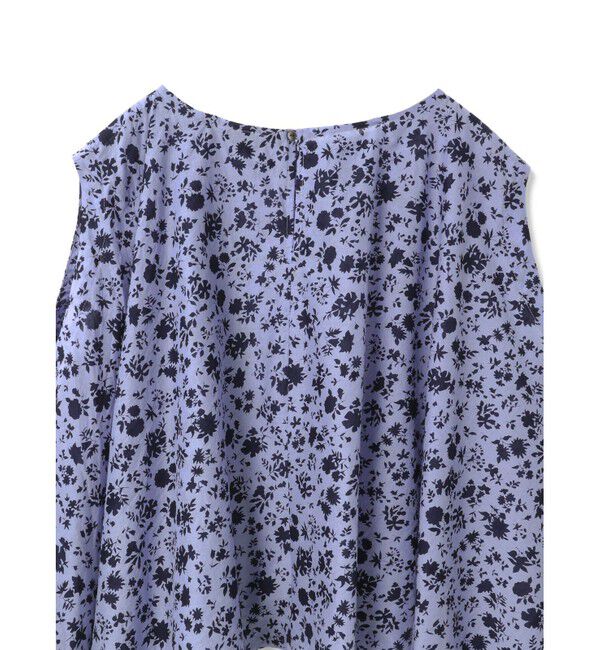 mizuiro ind「mizuiro ind スモールフラワーノースリーブフレアプルオーバー」|Tシャツ・カットソー|