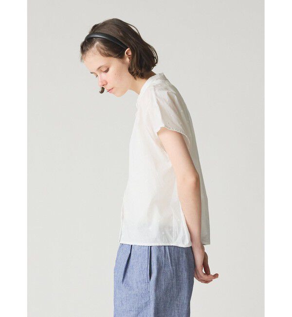 MidiUmi「MidiUmi ドットシャツノースリーブ」|シャツ・ブラウス|