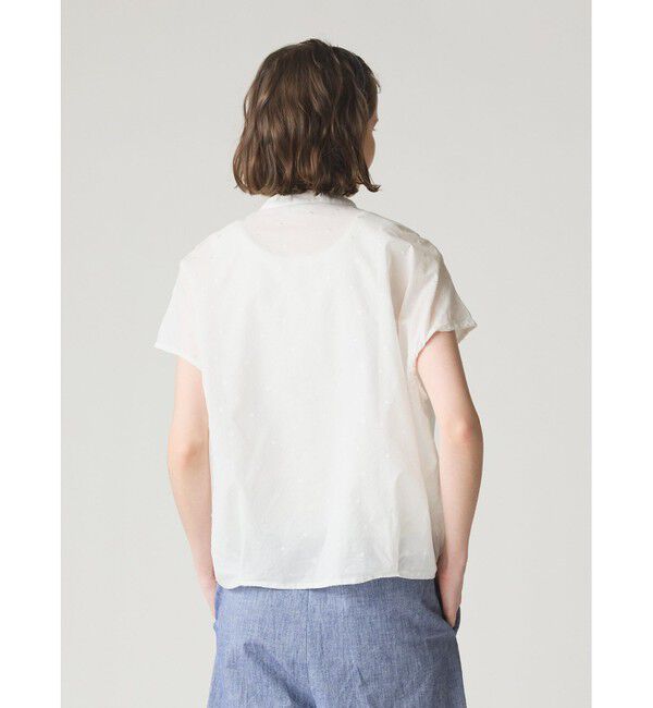 MidiUmi「MidiUmi ドットシャツノースリーブ」|シャツ・ブラウス|