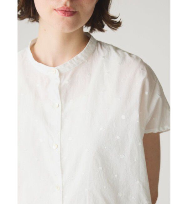 MidiUmi「MidiUmi ドットシャツノースリーブ」|シャツ・ブラウス|