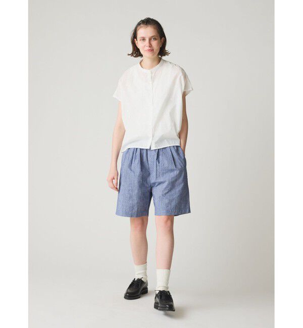 MidiUmi「MidiUmi ドットシャツノースリーブ」|シャツ・ブラウス|