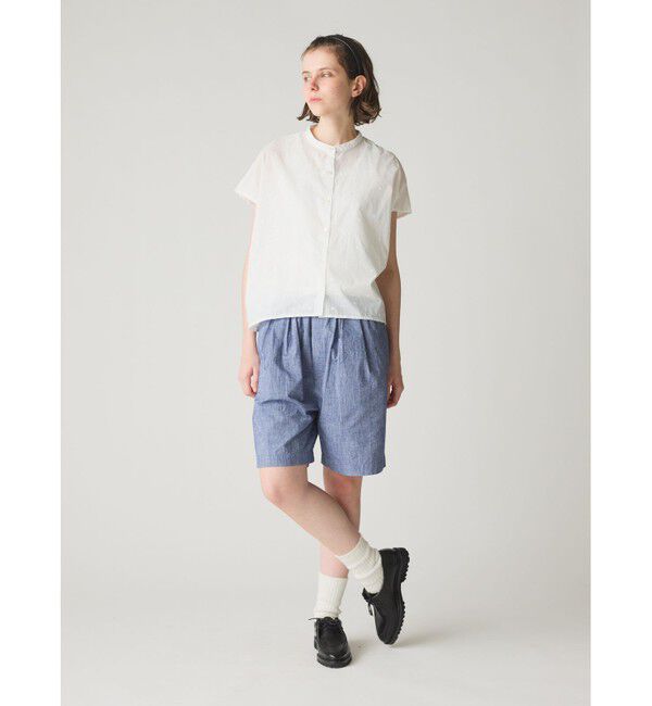 MidiUmi「MidiUmi ドットシャツノースリーブ」|シャツ・ブラウス|