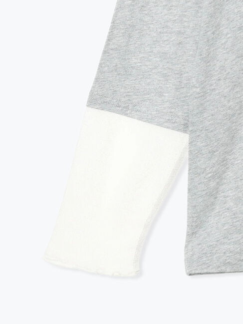 Samansa Mos2「ドットチュール切り替えカットソー」|Tシャツ・カットソー|