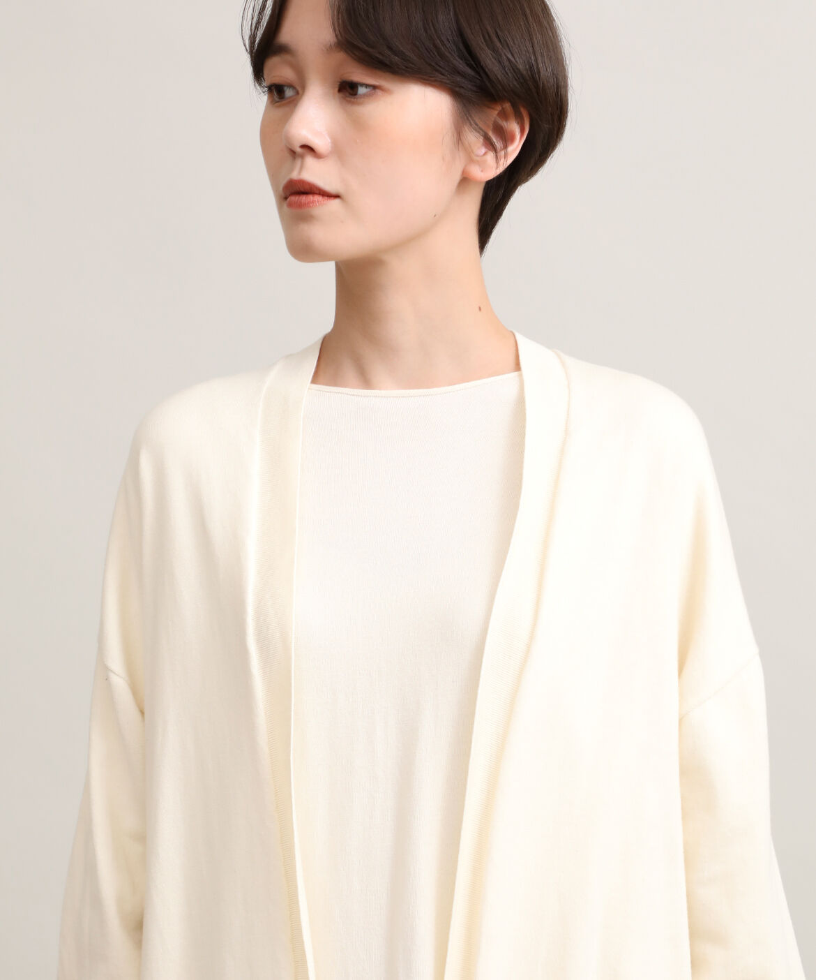 I.T.'S international「着流しロングカーディガン《オーガニックコットン》」|カーディガン|