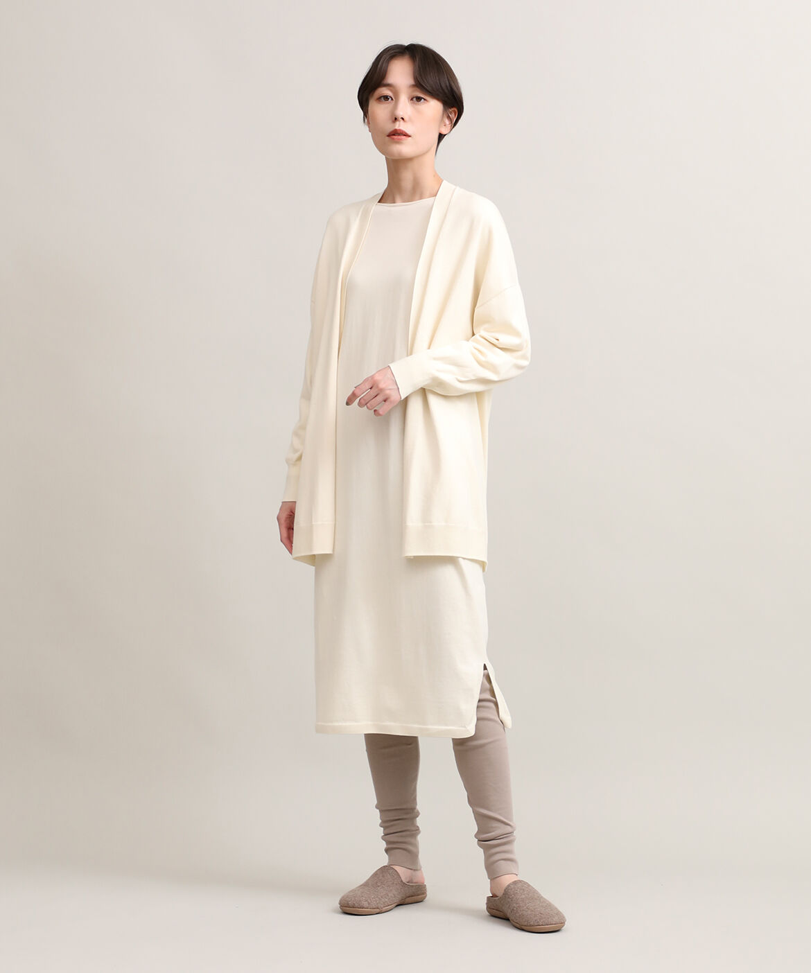 I.T.'S international「着流しロングカーディガン《オーガニックコットン》」|カーディガン|