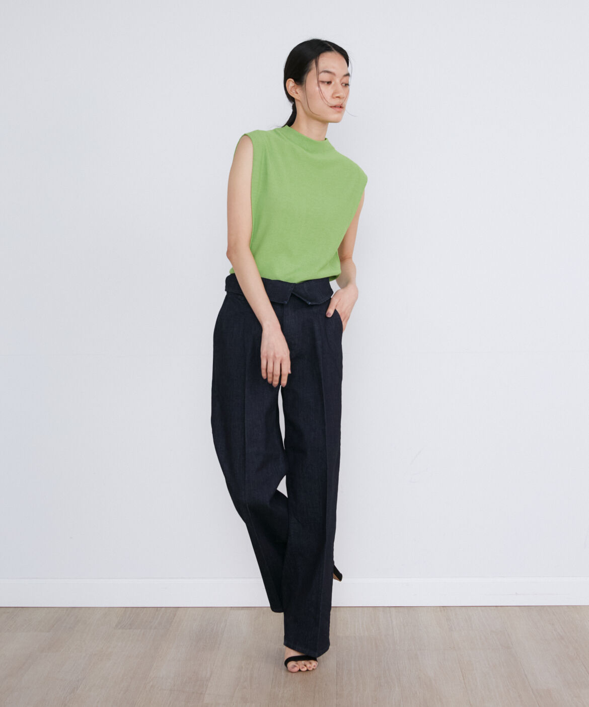 INED「ショルダータックノースリーブニット《Cuoo》」|ニット・セーター|