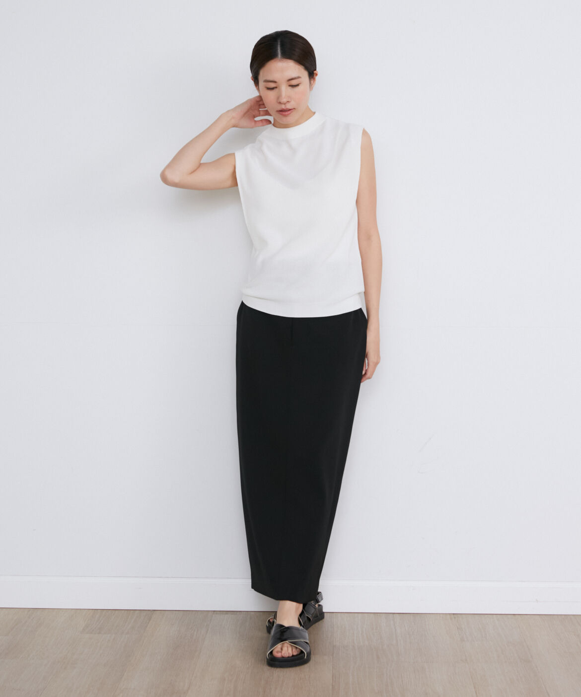 INED「ショルダータックノースリーブニット《Cuoo》」|ニット・セーター|