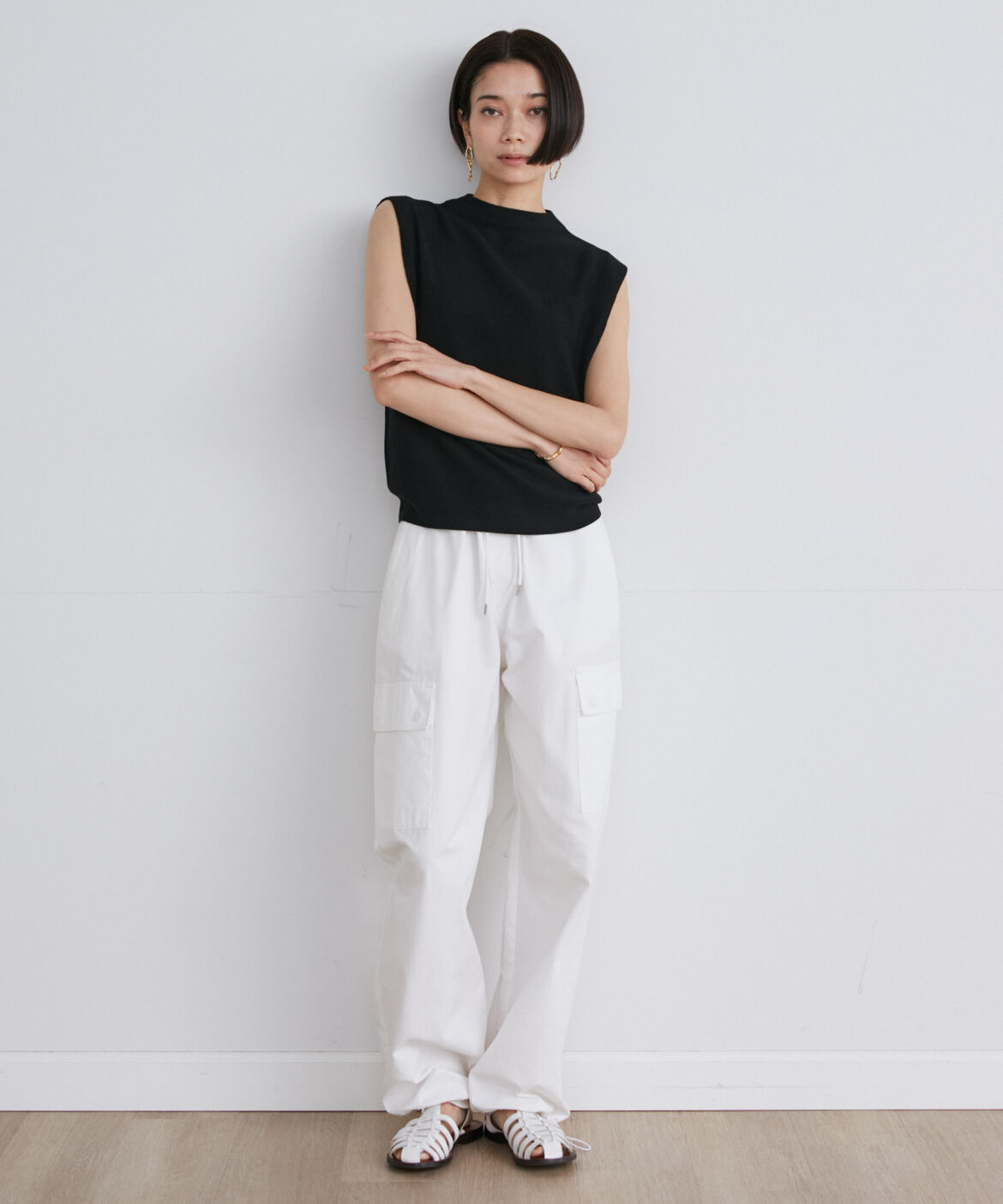 INED「ショルダータックノースリーブニット《Cuoo》」|ニット・セーター|