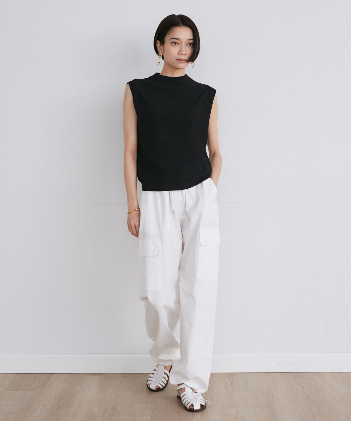 INED「ショルダータックノースリーブニット《Cuoo》」|ニット・セーター|