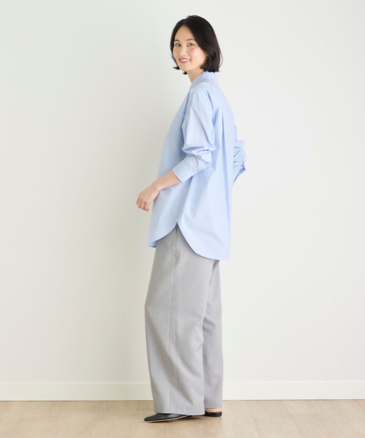 7-IDconcept.「《大きいサイズ》メランジツイルイージーパンツ」|その他|