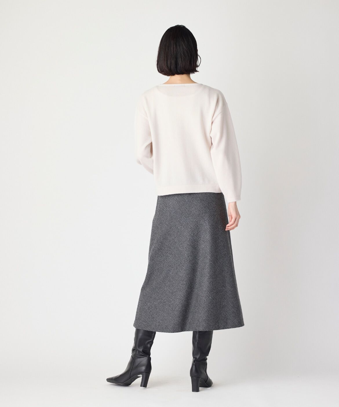 7-IDconcept.「《大きいサイズ》ウールブレンドクルーネックニット」|ニット・セーター|