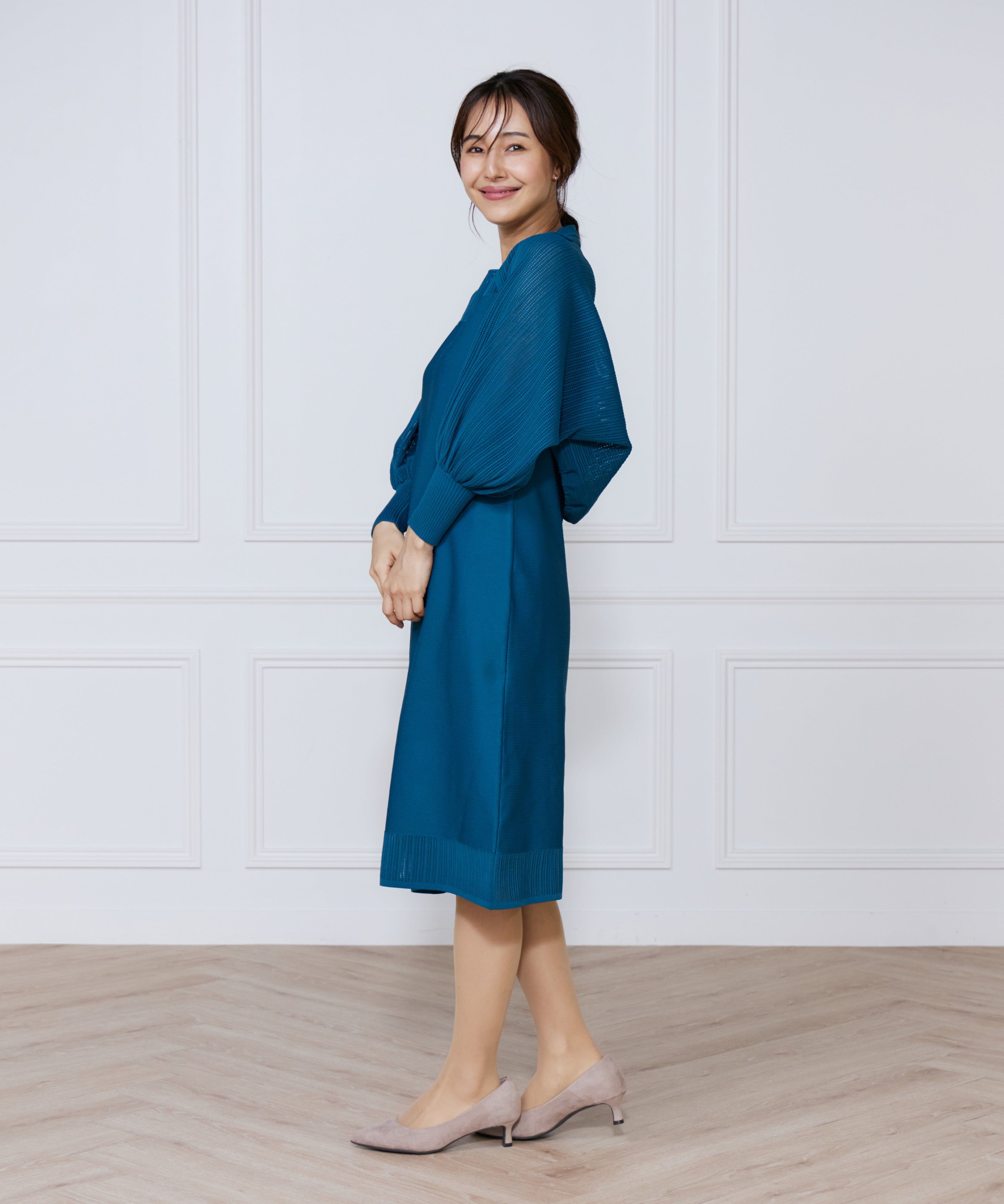 ef-de Black「ハートアイレットニットボレロ」|カーディガン|