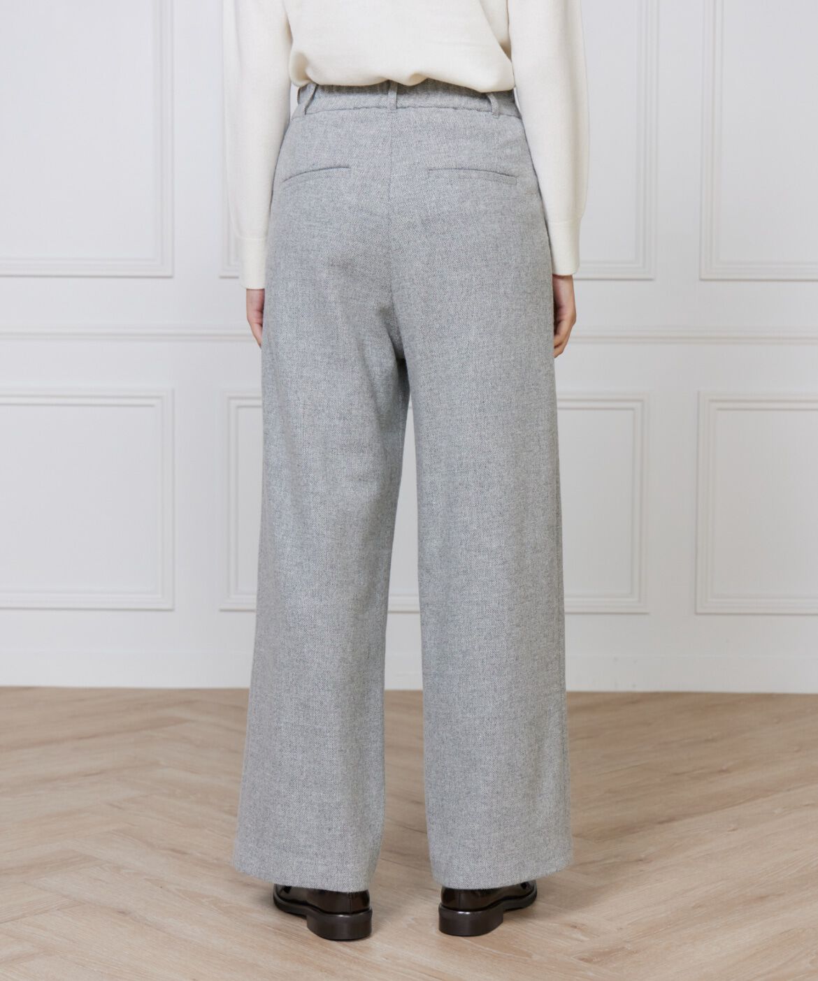 DAY by DAY it&rsquo;s international「メランジツイルワンタックストレートパンツ」|スラックス|