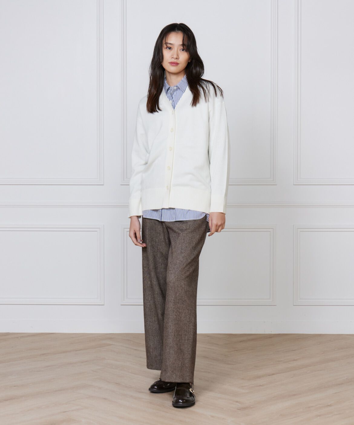 DAY by DAY it&rsquo;s international「カシミヤ混Vネックカーディガン《CASH5》」|カーディガン|