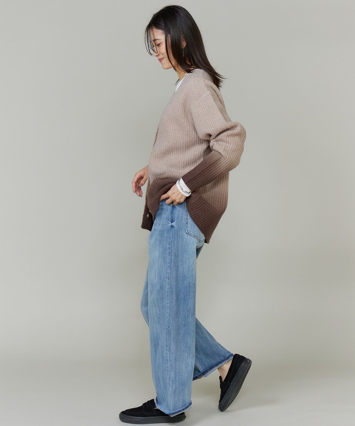 INED「グラデーションカーディガン《YVON》」|カーディガン|