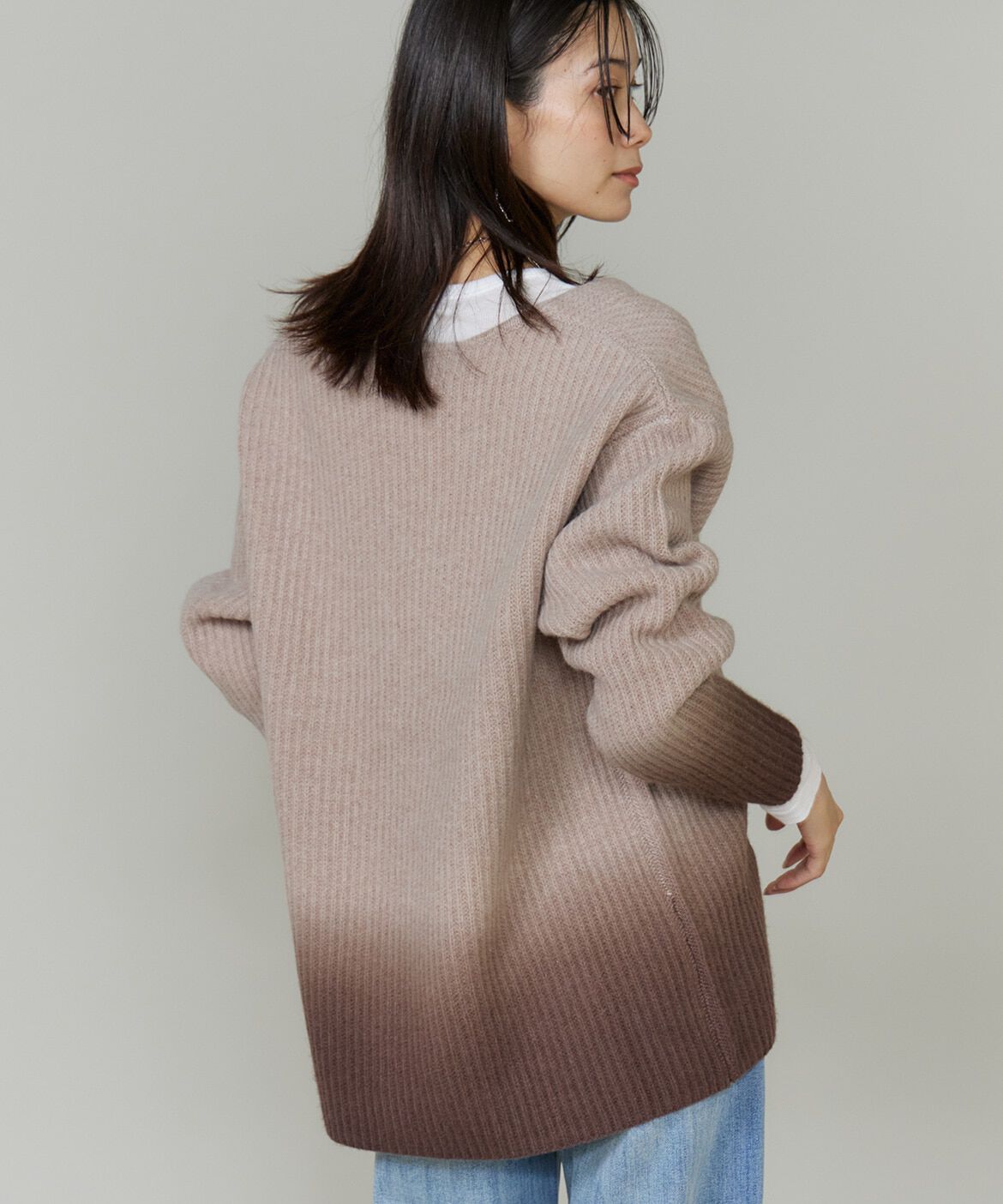 INED「グラデーションカーディガン《YVON》」|カーディガン|