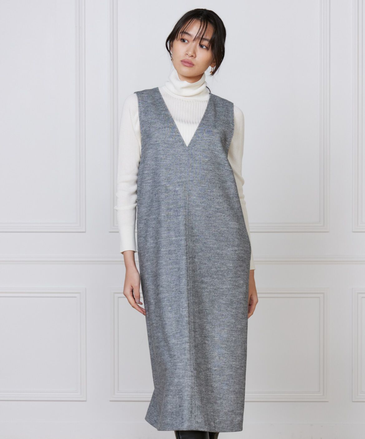 7-IDconcept.「《大きいサイズ》ジャンパースカート」|ワンピース|