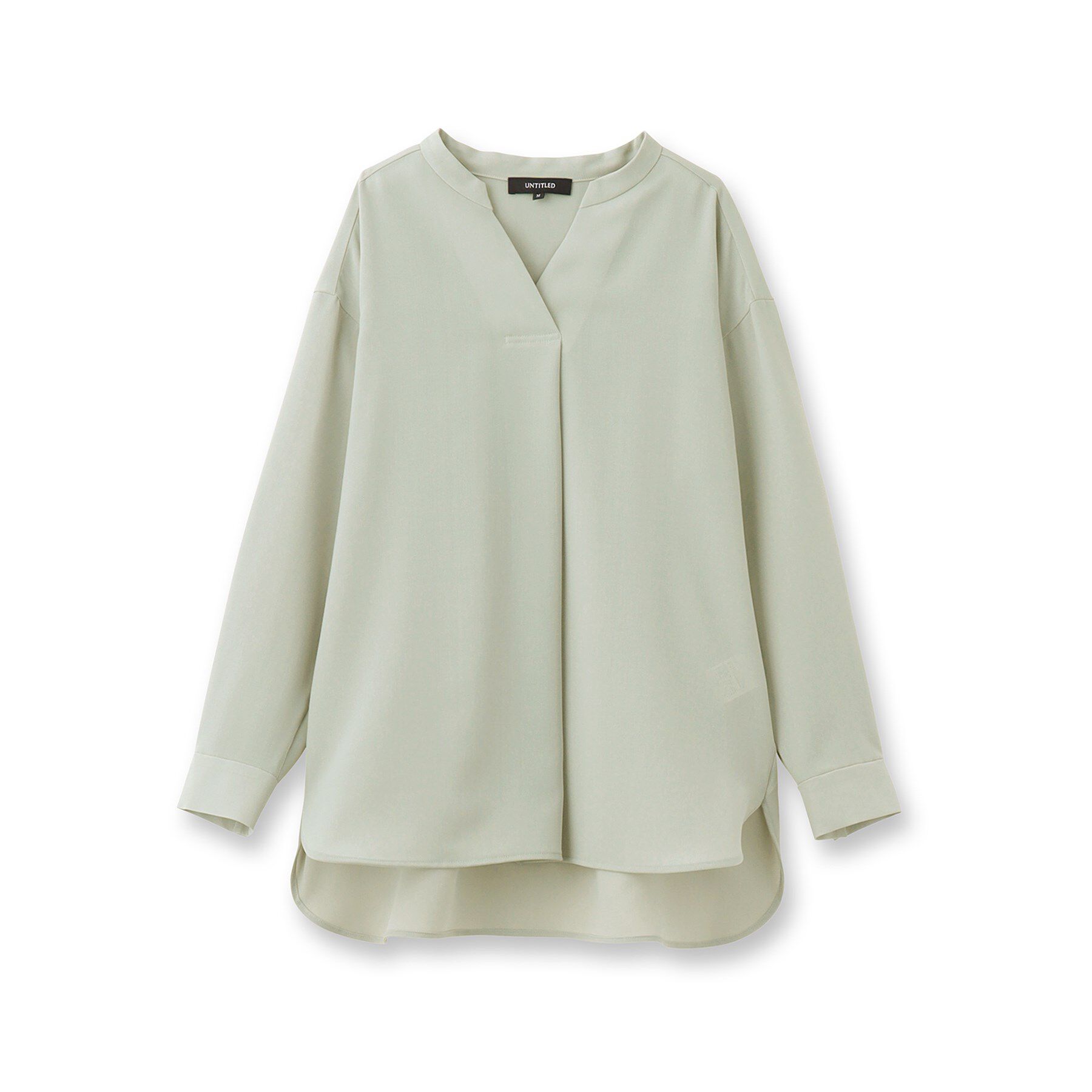 UNTITLED「【体型カバー/オンオフ使える】梳毛調ボイルシャツ」|シャツ・ブラウス|