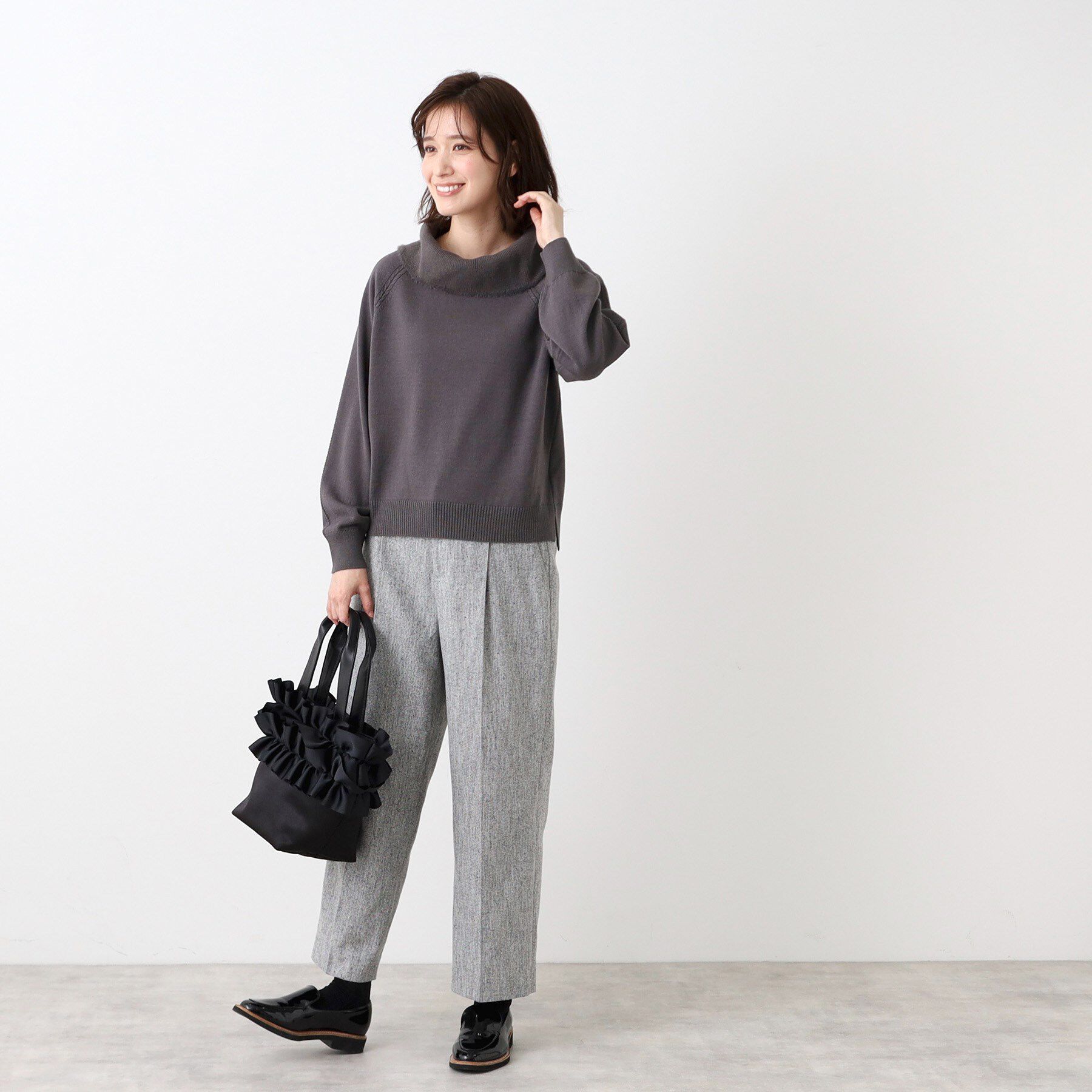 Reflect「【手洗い可】華やかオフタートルニット」|ニット・セーター|