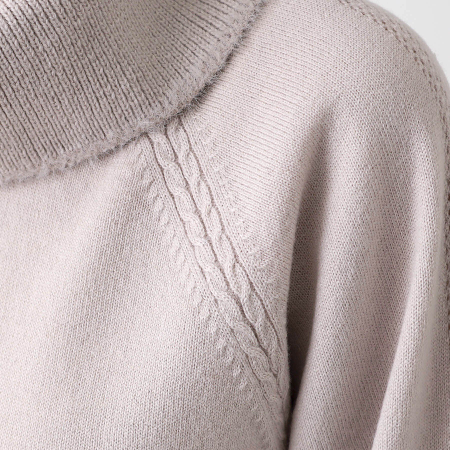 Reflect「【手洗い可】華やかオフタートルニット」|ニット・セーター|