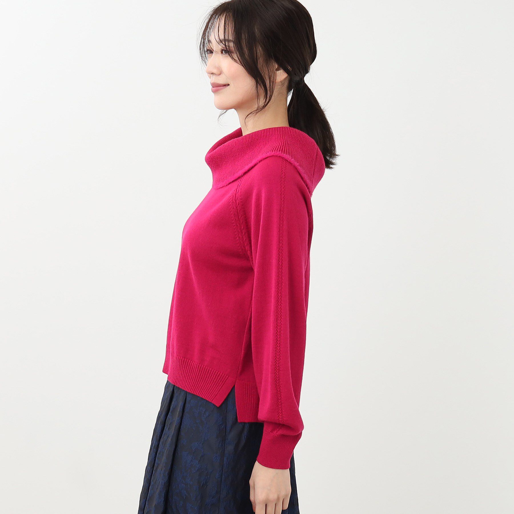 Reflect「【手洗い可】華やかオフタートルニット」|ニット・セーター|