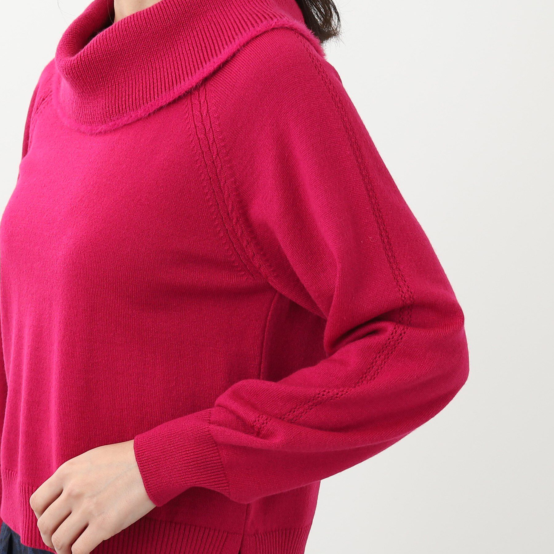 Reflect「【手洗い可】華やかオフタートルニット」|ニット・セーター|