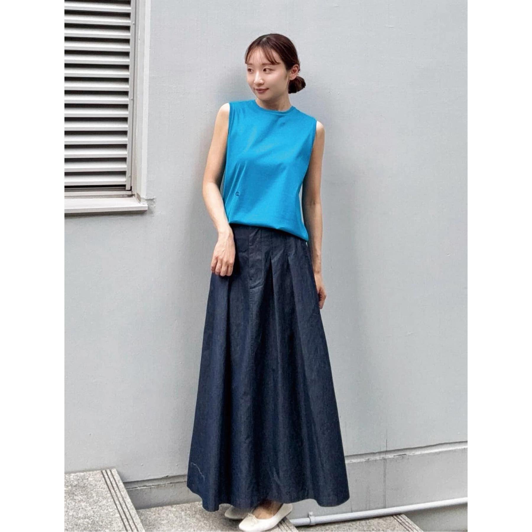 DRESSTERIOR「【接触冷感/抗菌防臭/消臭】アイスクリアコットンノースリーブT」|Tシャツ・カットソー|