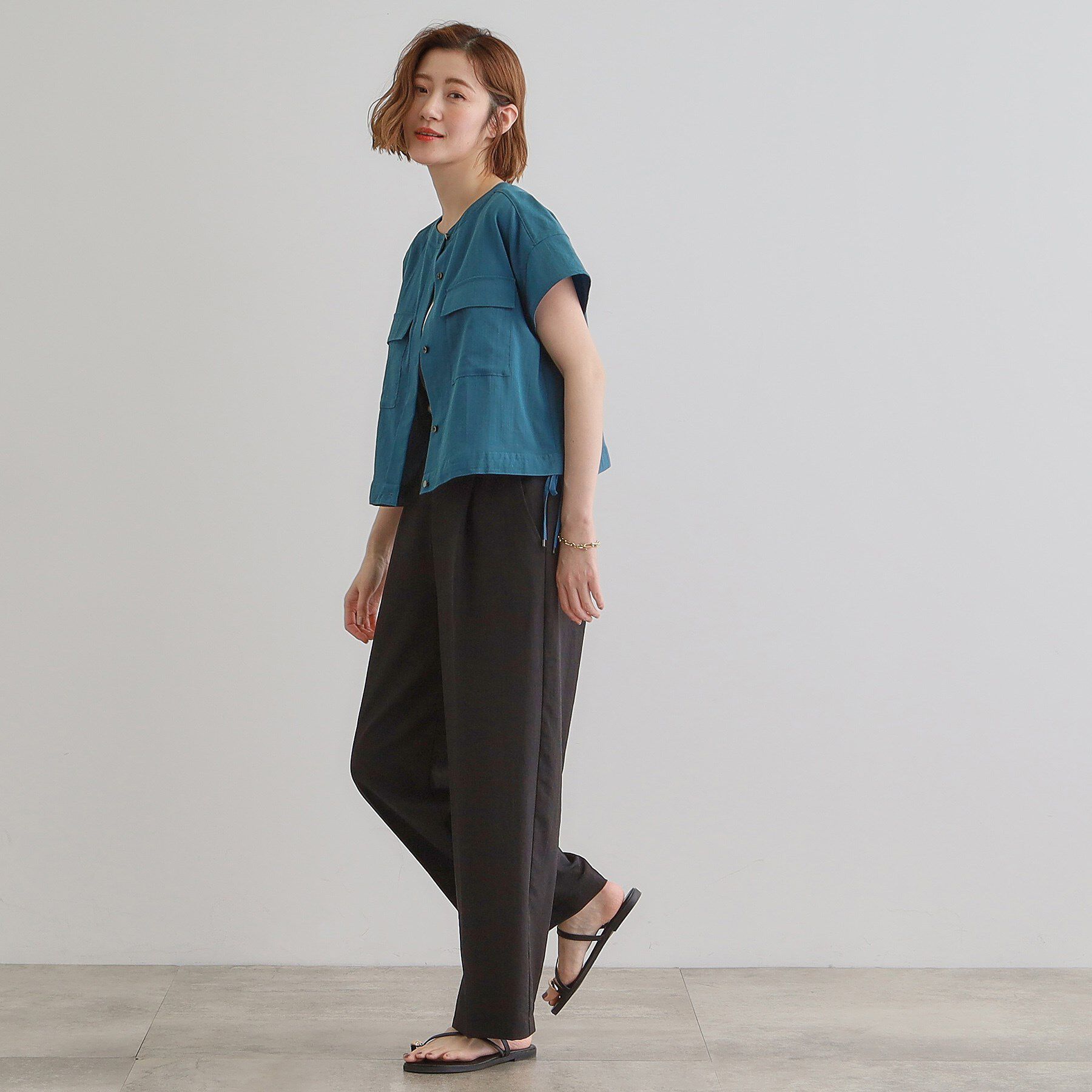 grove「【品よく着こなす、大人のワークスタイル】ワークジャケット&times;ワンピースセット」|ワンピース|