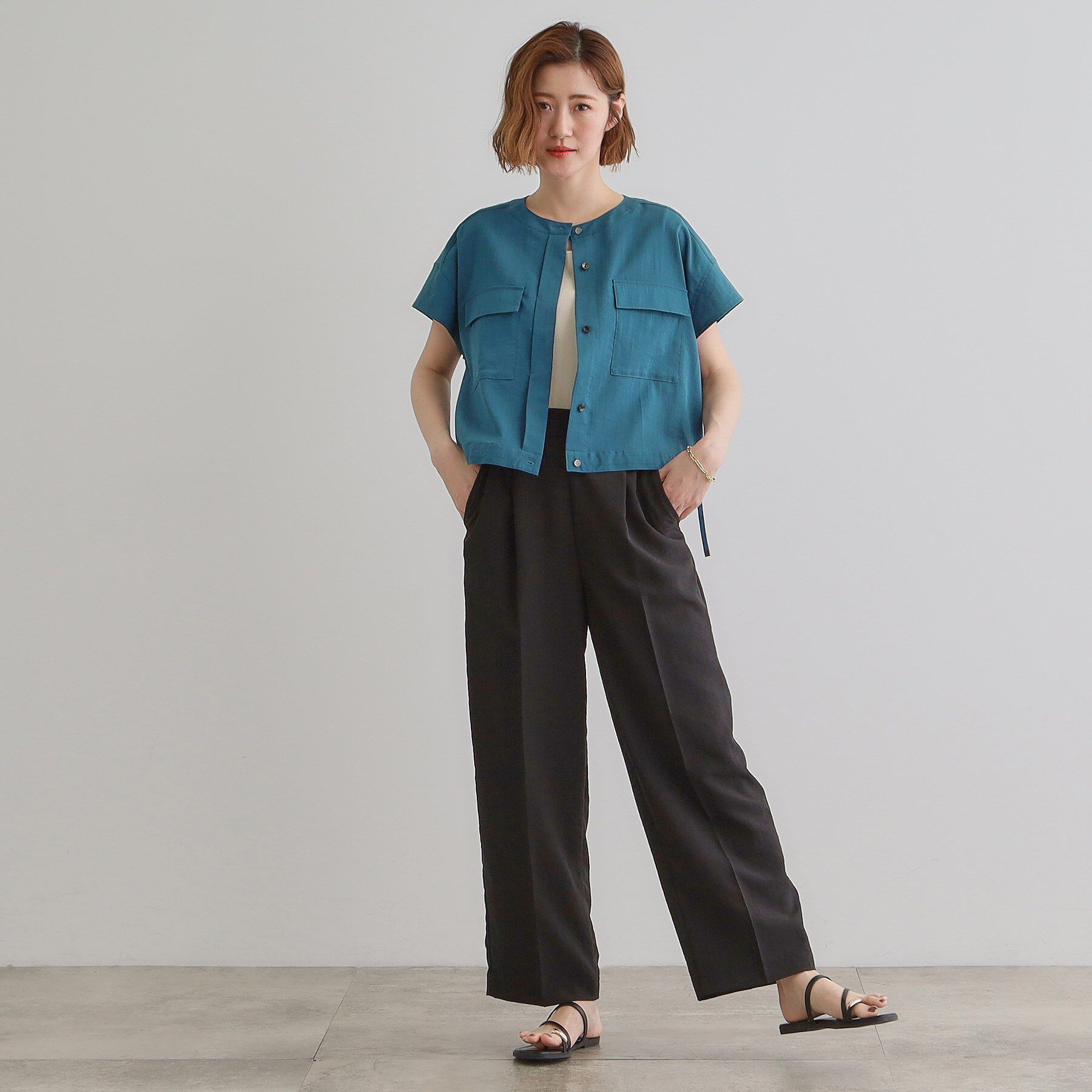 grove「【品よく着こなす、大人のワークスタイル】ワークジャケット&times;ワンピースセット」|ワンピース|