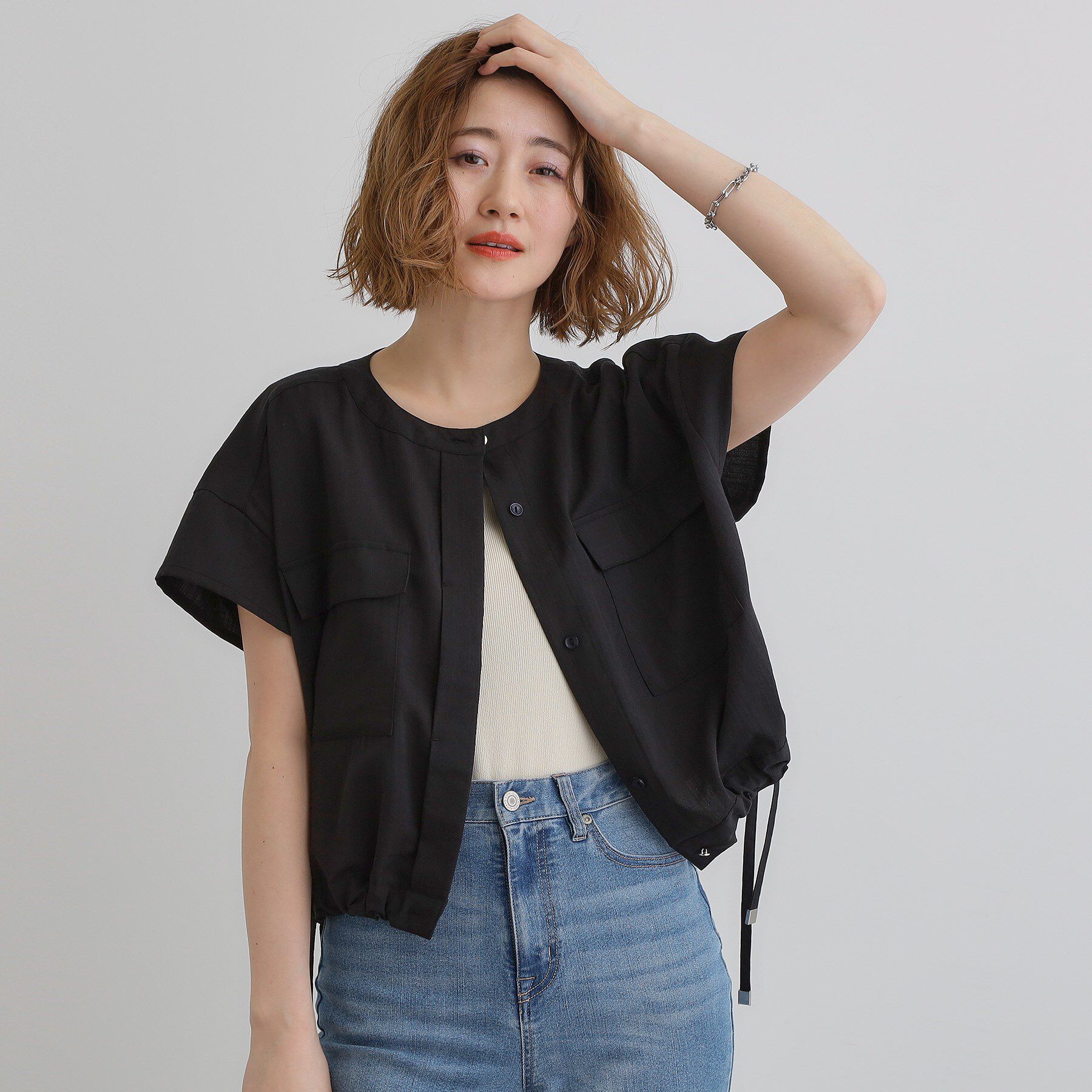 grove「【品よく着こなす、大人のワークスタイル】ワークジャケット&times;ワンピースセット」|ワンピース|