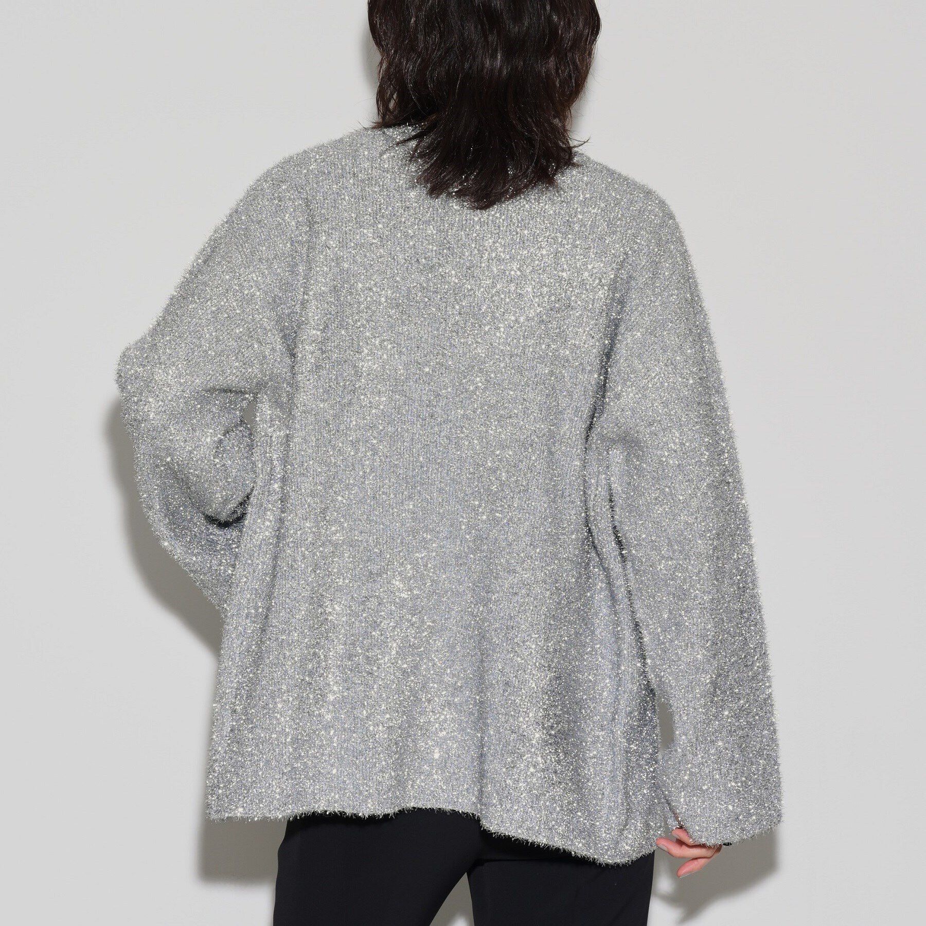 GALLEST「メタリックフェザーカーディガン」|カーディガン|