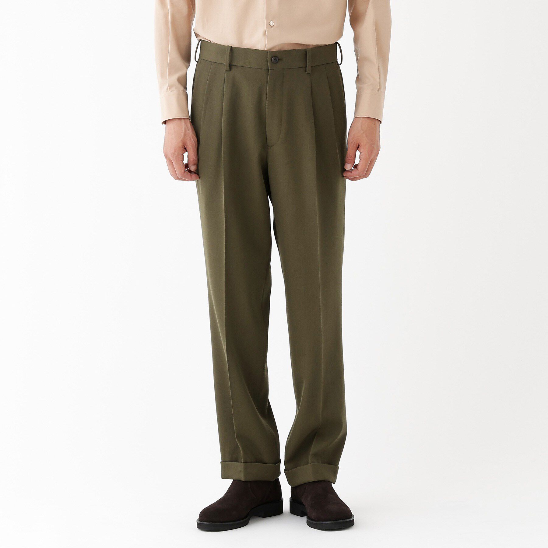 TAKEO KIKUCHI「【THE FLAGSHIP】ギャバ ダブル パンツ」|その他|