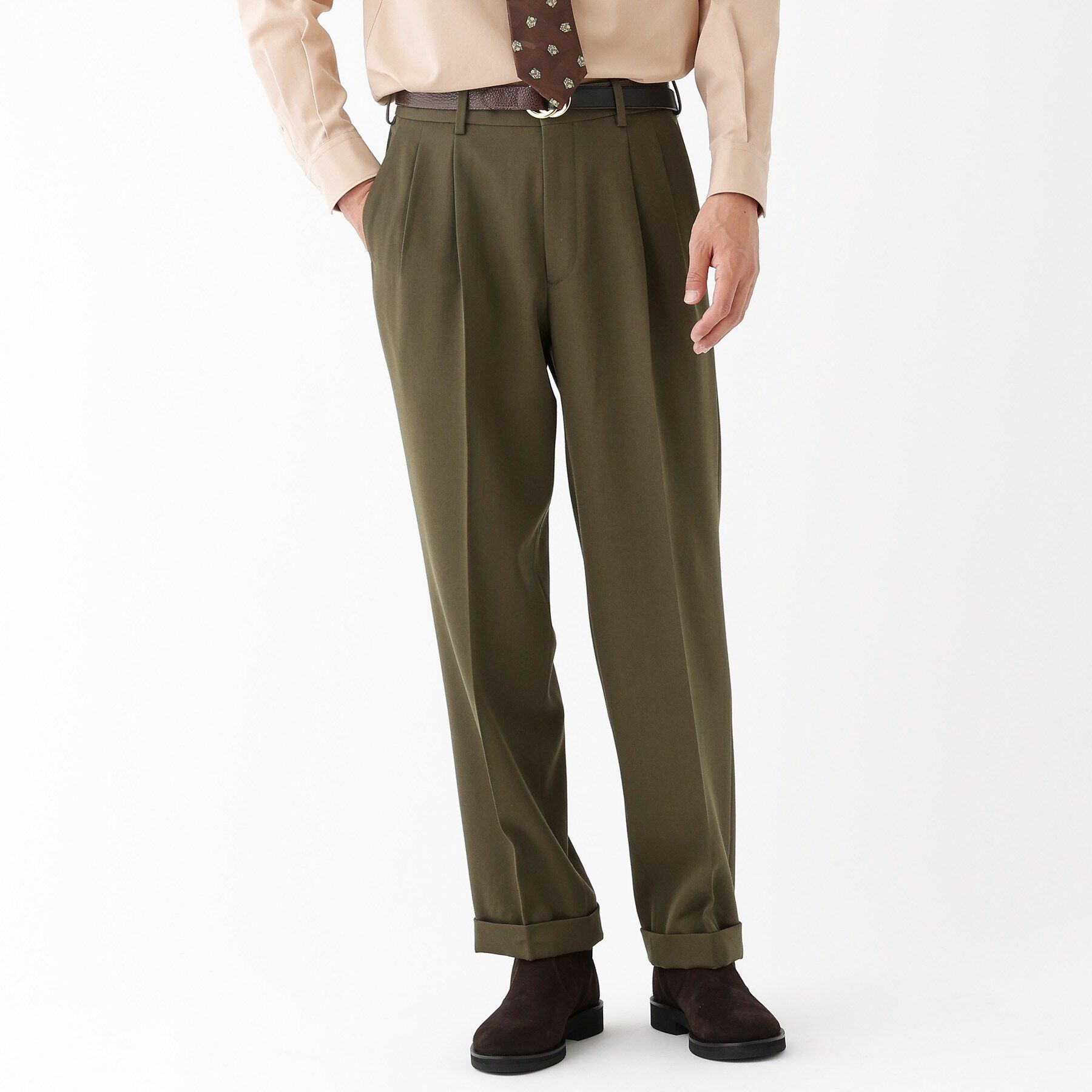 TAKEO KIKUCHI「【THE FLAGSHIP】ギャバ ダブル パンツ」|その他|