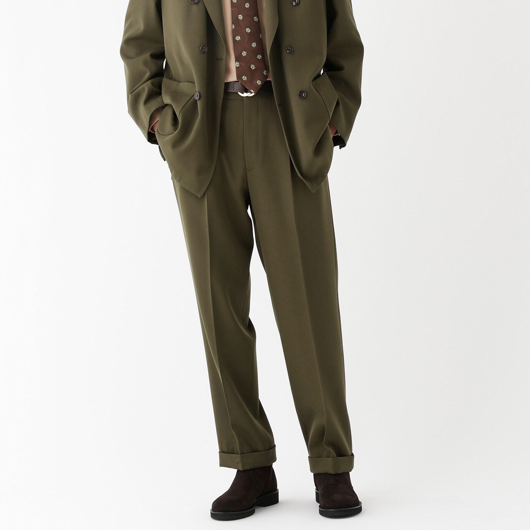 TAKEO KIKUCHI「【THE FLAGSHIP】ギャバ ダブル パンツ」|その他|