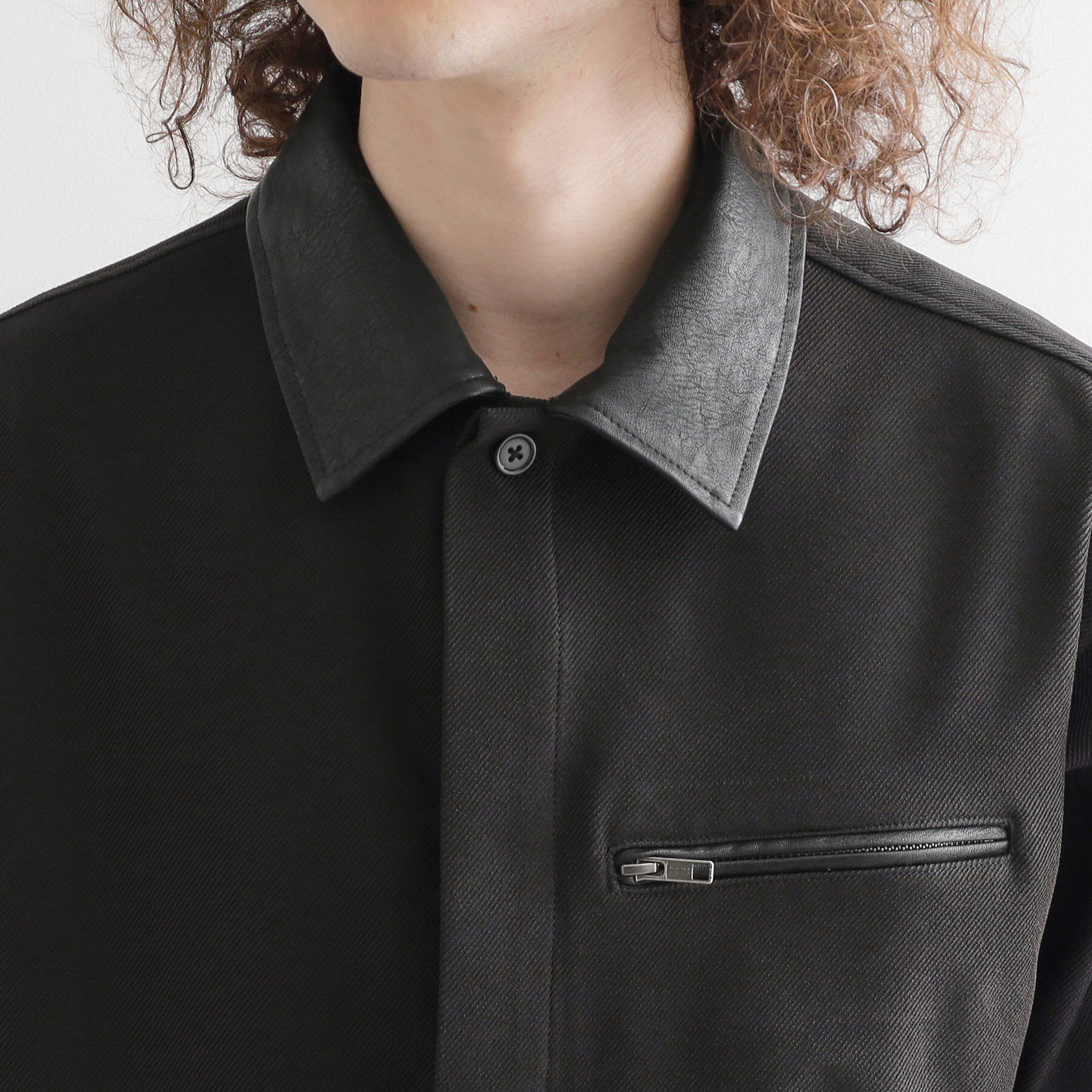 tk.TAKEO KIKUCHI「衿配色ワーカーシャツアウター」|シャツ・ブラウス|