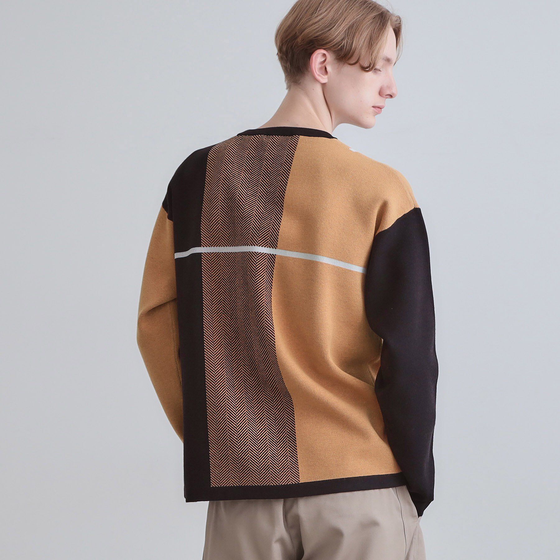 tk.TAKEO KIKUCHI「【洗える】クロスオーバーニット」|ニット・セーター|