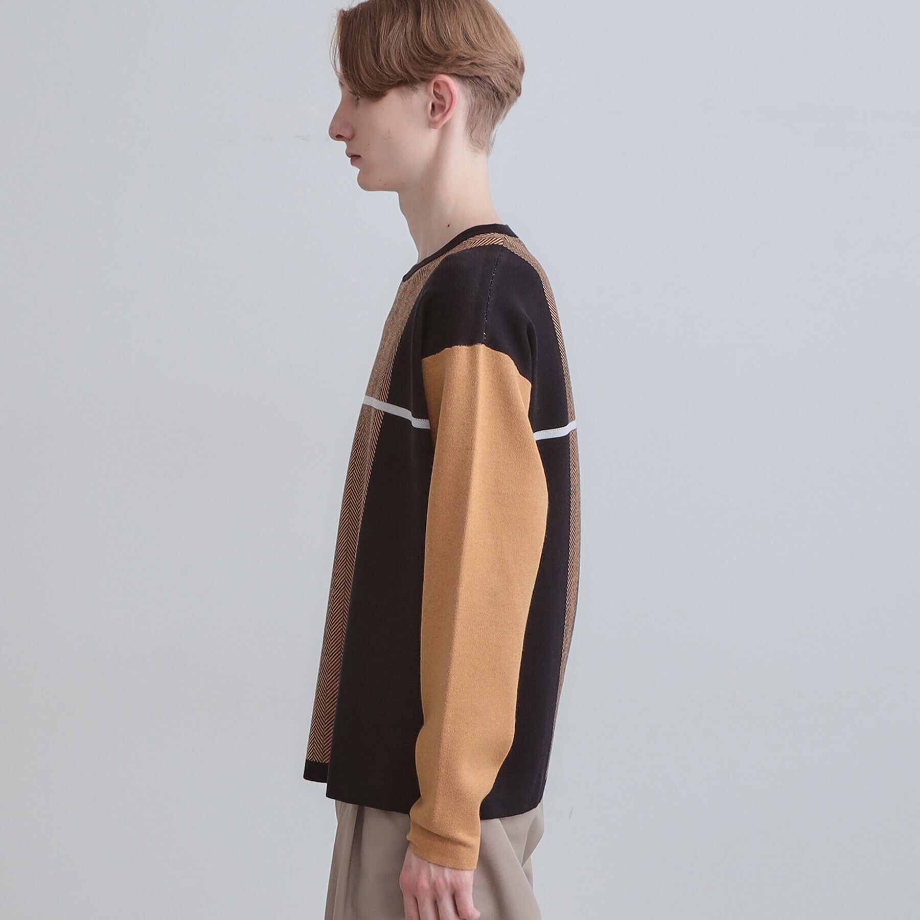 tk.TAKEO KIKUCHI「【洗える】クロスオーバーニット」|ニット・セーター|