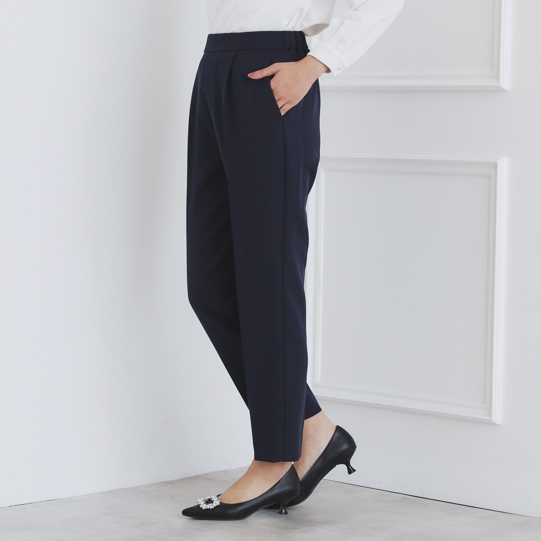 index「＜通勤・セレモニー/セットアップ対応＞ストレッチテーパードパンツ【洗濯機洗い可/イージーアイロン】」|その他|