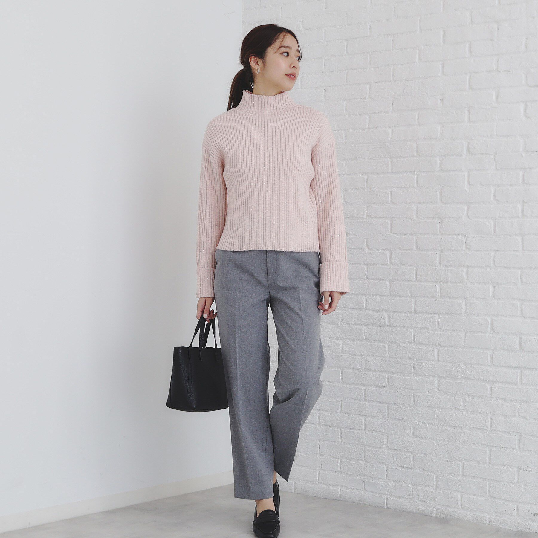 index「スパンコールリブニット【洗濯機洗い可】」|ニット・セーター|