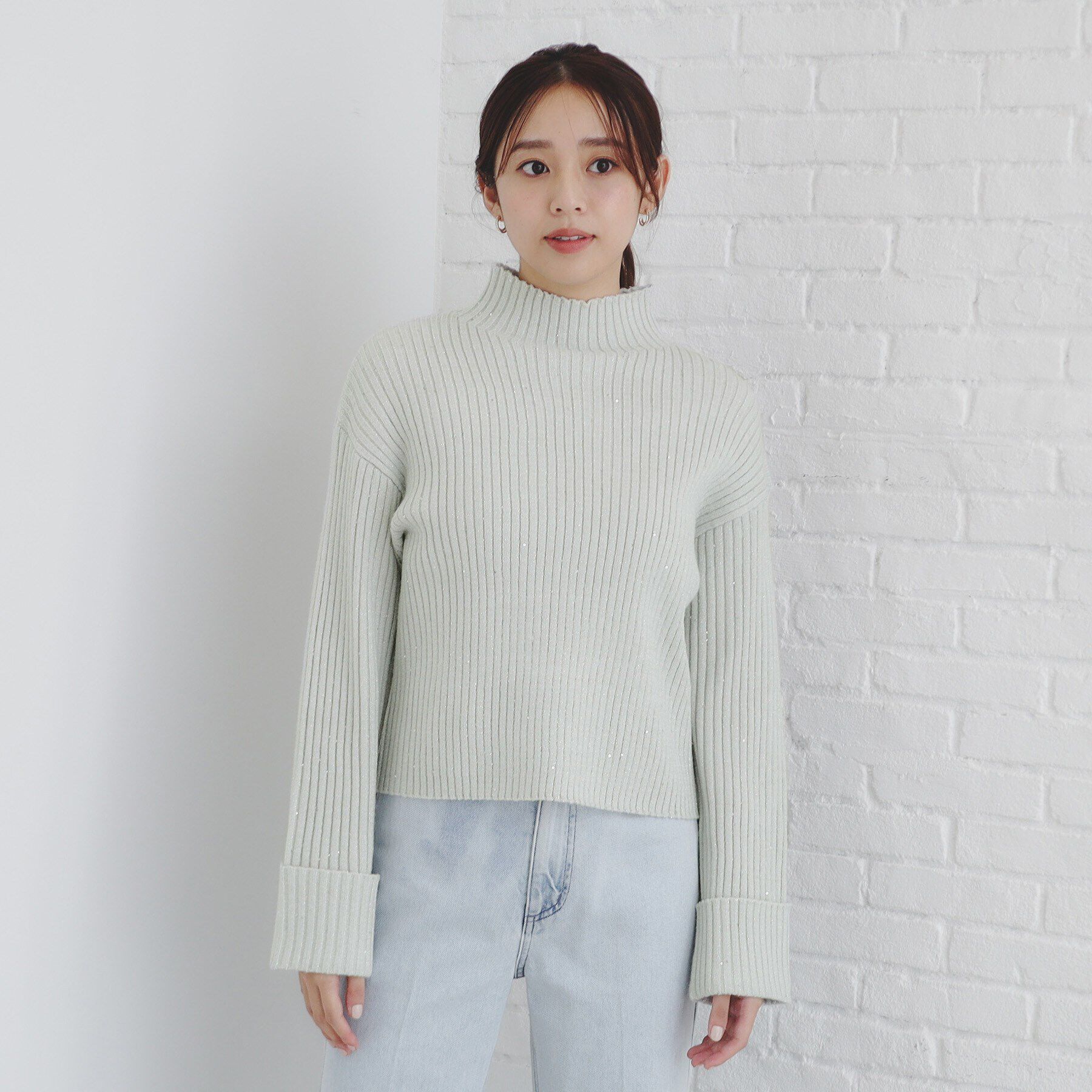 index「スパンコールリブニット【洗濯機洗い可】」|ニット・セーター|