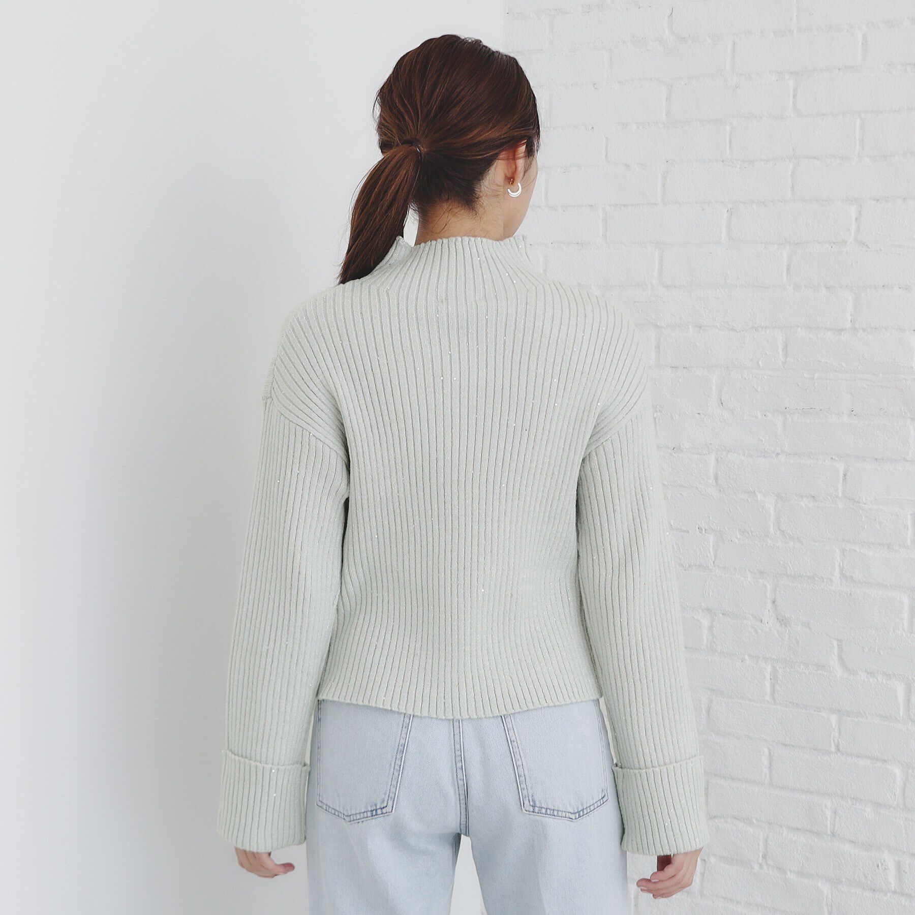 index「スパンコールリブニット【洗濯機洗い可】」|ニット・セーター|