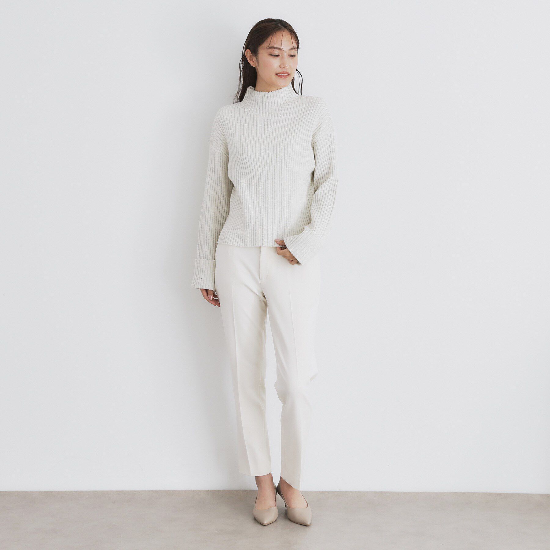 index「スパンコールリブニット【洗濯機洗い可】」|ニット・セーター|