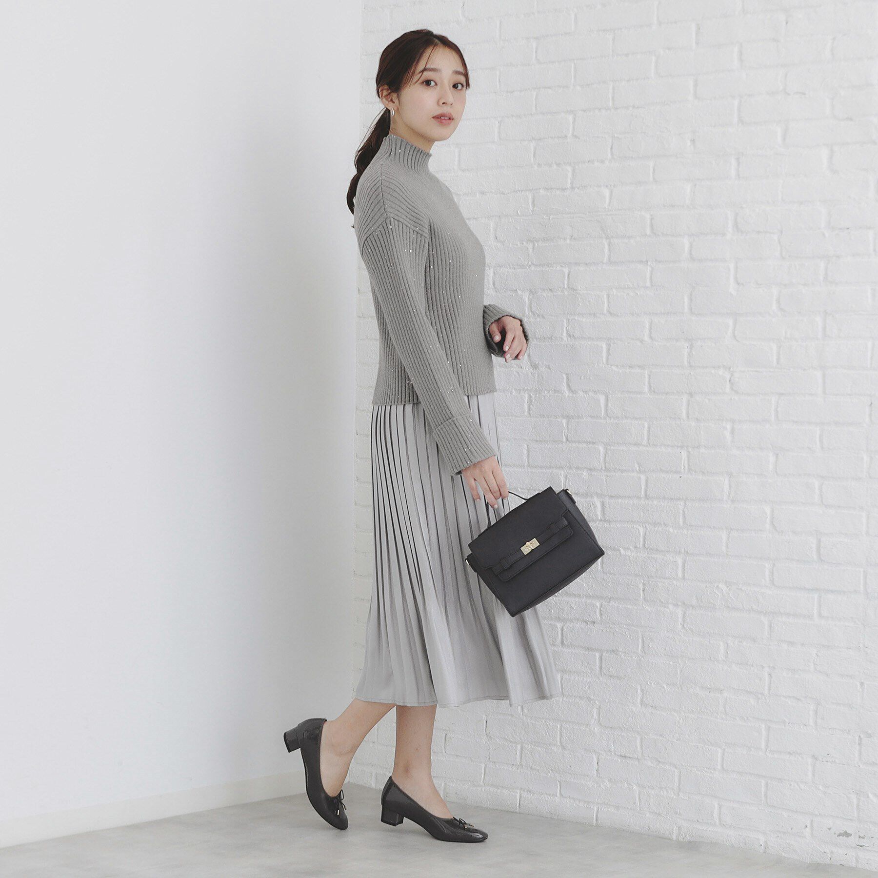 index「スパンコールリブニット【洗濯機洗い可】」|ニット・セーター|