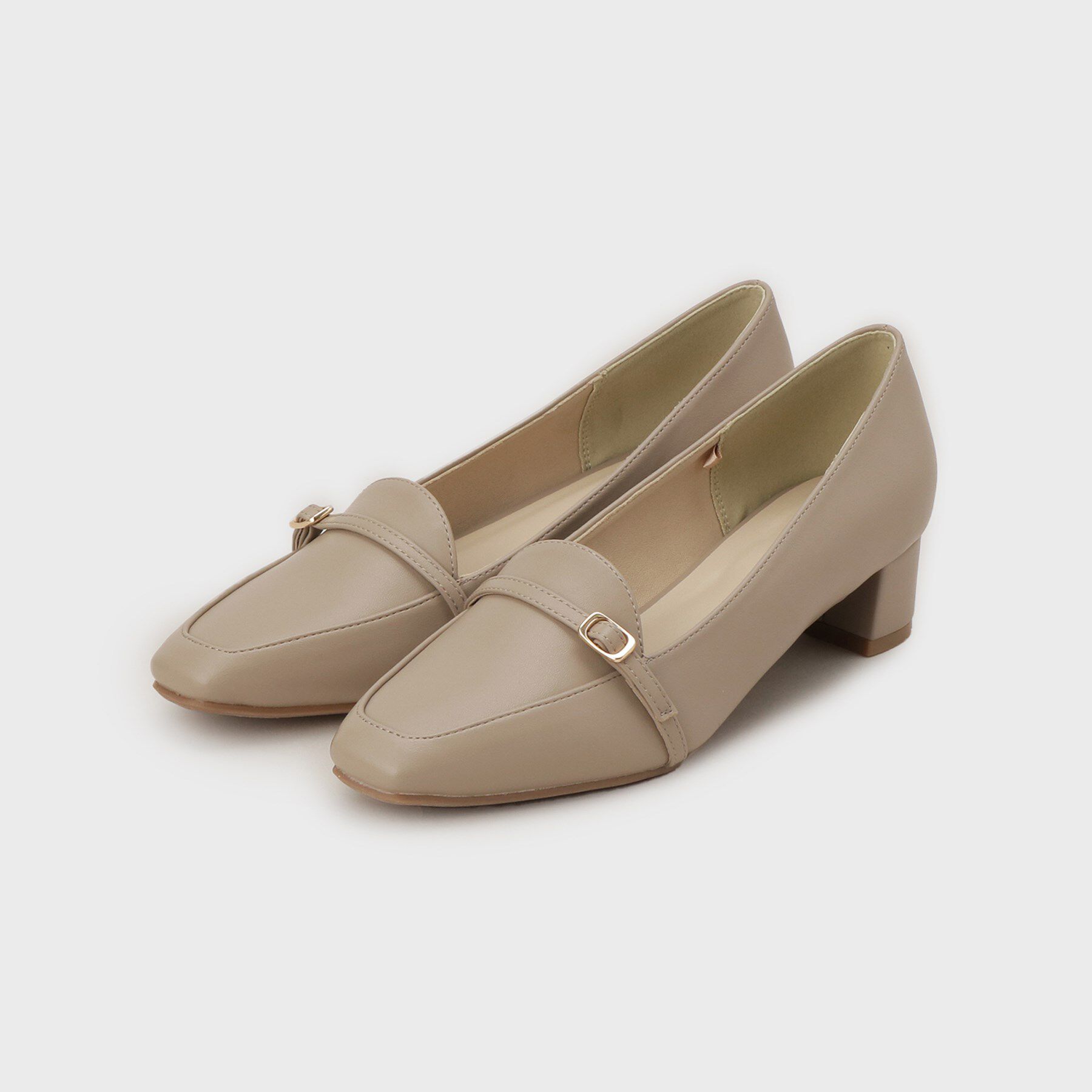 index「ビット付ヒールローファー」|パンプス|ベージュ(052)