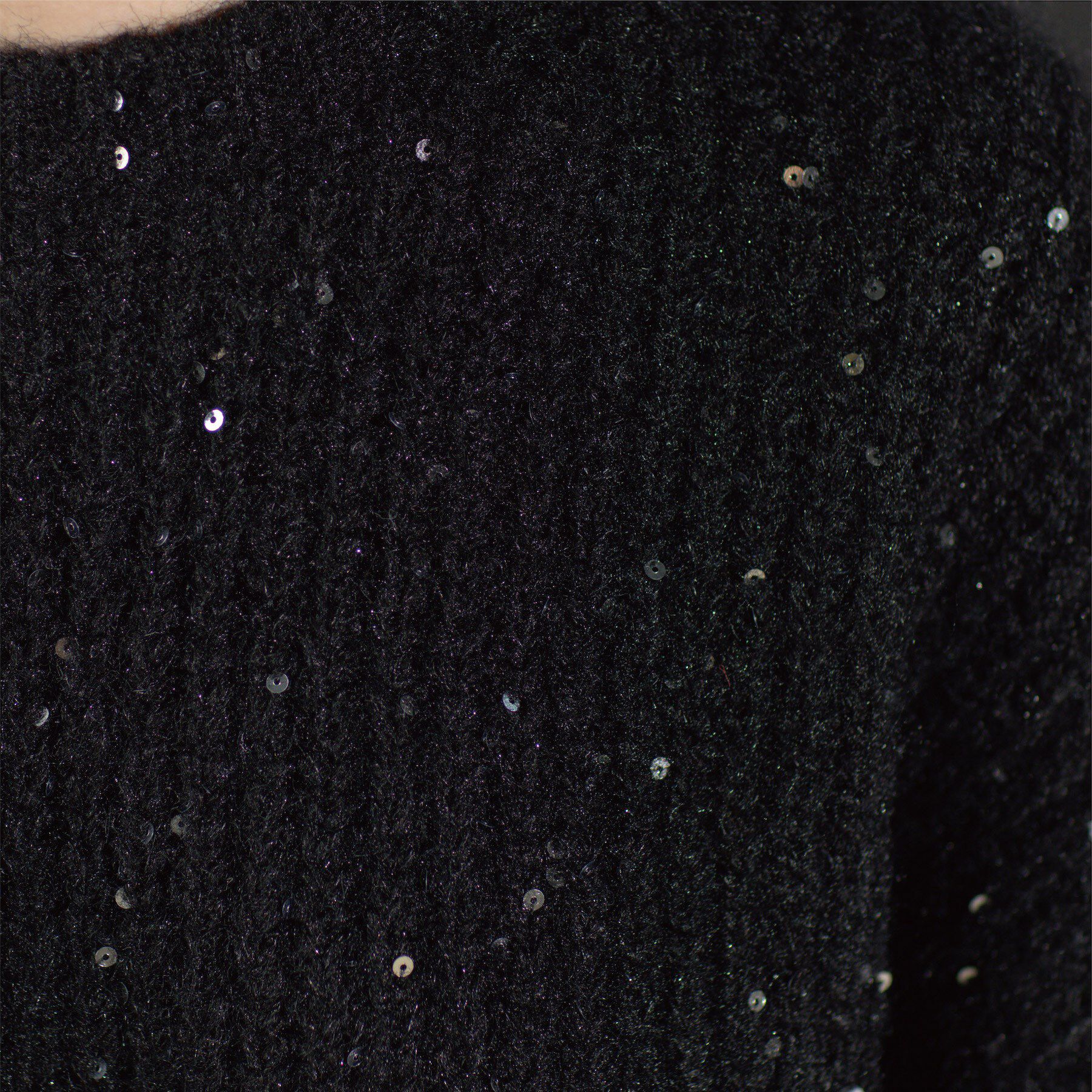 OPAQUE.CLIP「オーバーサイズ スパンコールニット」|ニット・セーター|