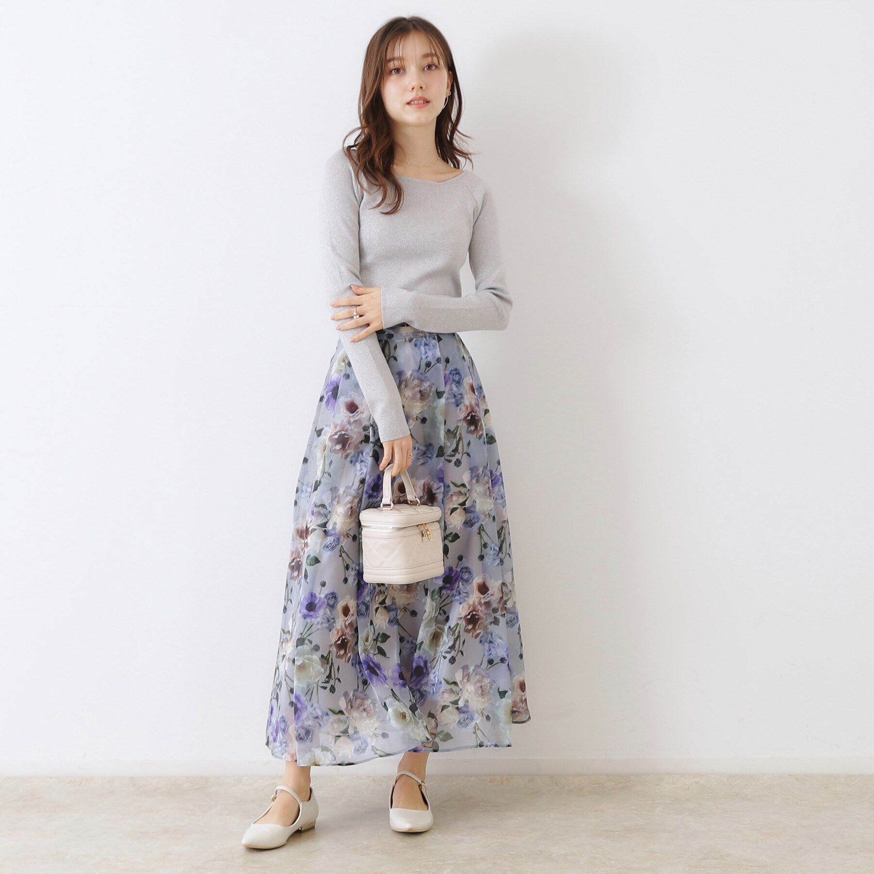 Couture broach「ラメ混ボートネックリブニットプルオーバー」|ニット・セーター|