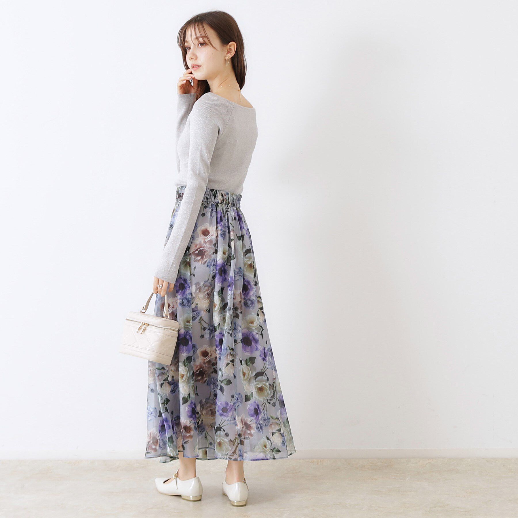 Couture broach「ラメ混ボートネックリブニットプルオーバー」|ニット・セーター|