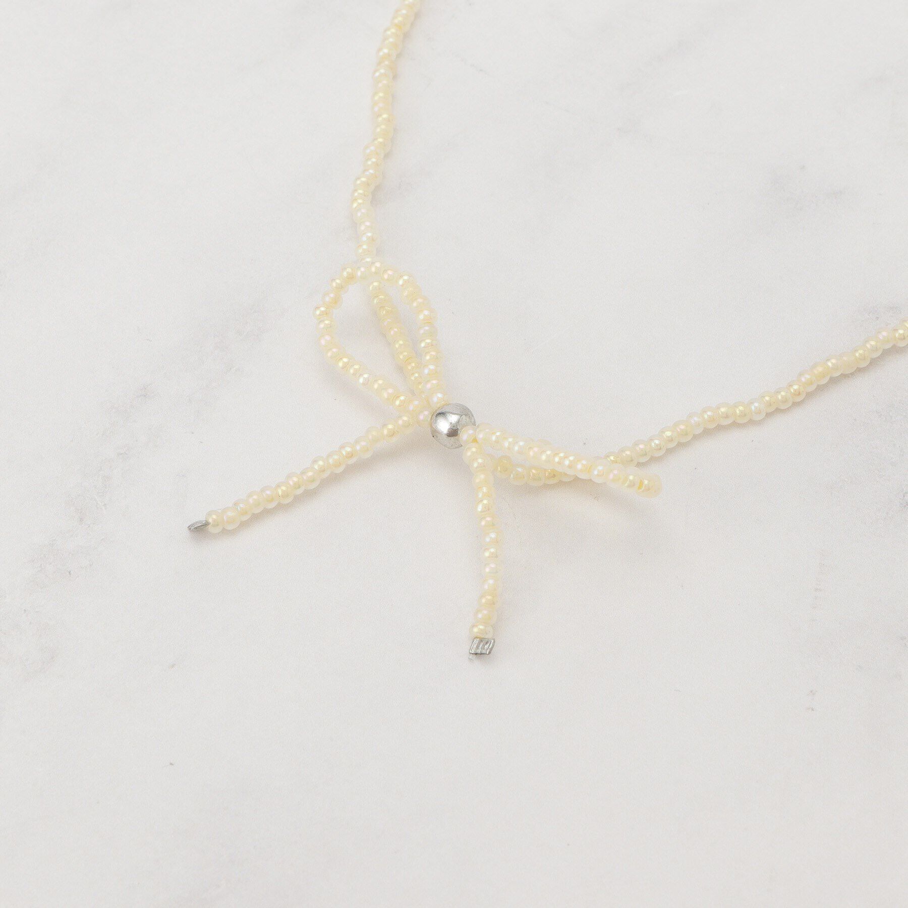 PINK-latte「ビーズネックレス」|ネックレス|イエロー(031)