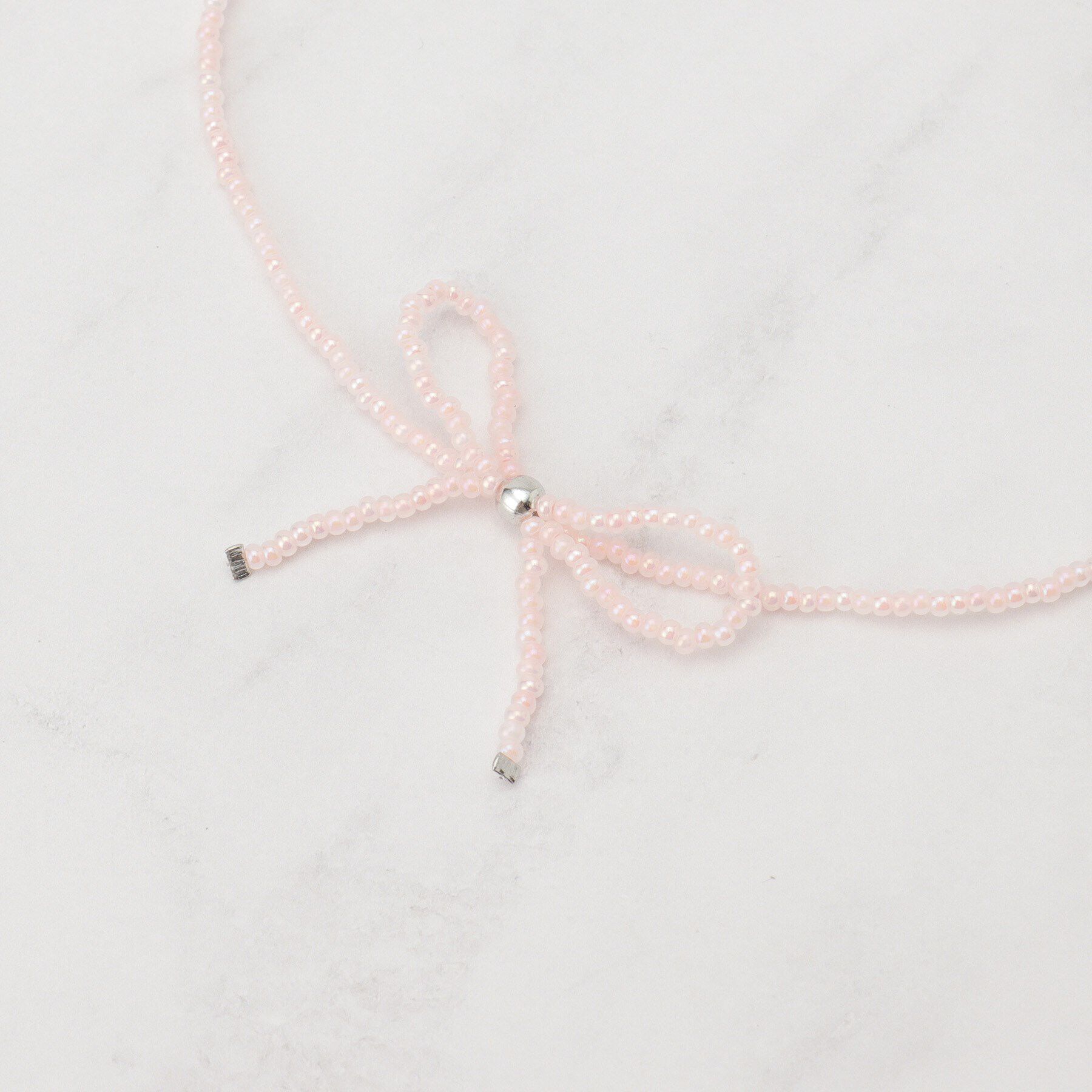 PINK-latte「ビーズネックレス」|ネックレス|ピンク(071)